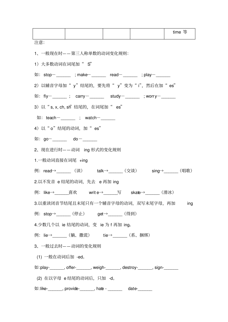 一般现在时一般过去时一般将来时现在进行时_第2页