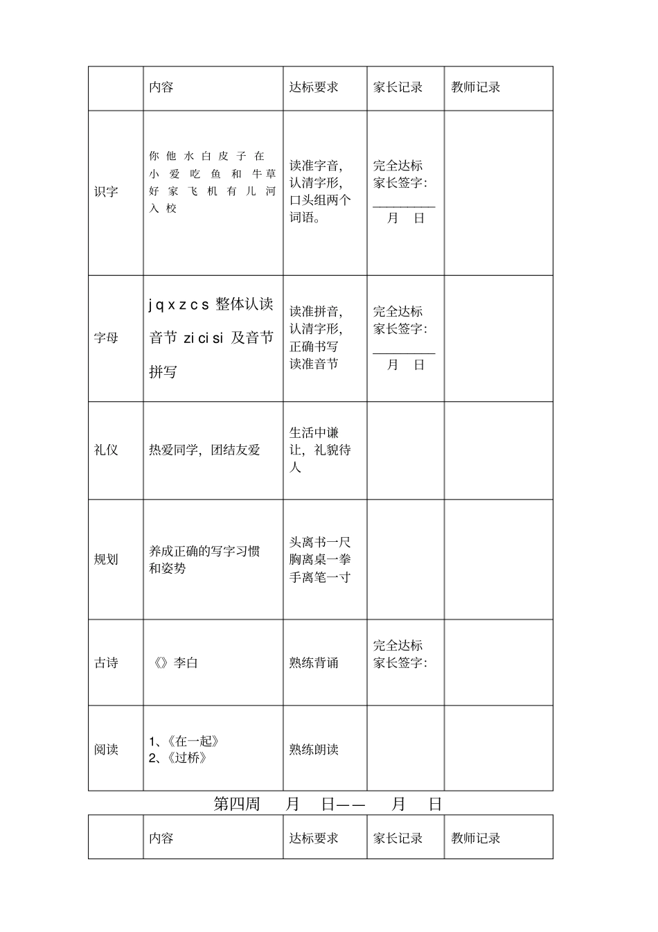 一语拼音至园地二周目标_第3页