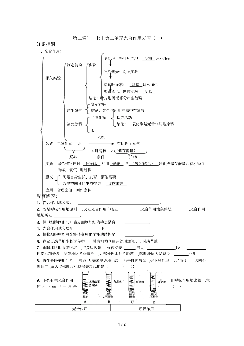 七上二光合作用_第1页