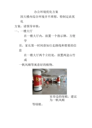 办公环境优化方案