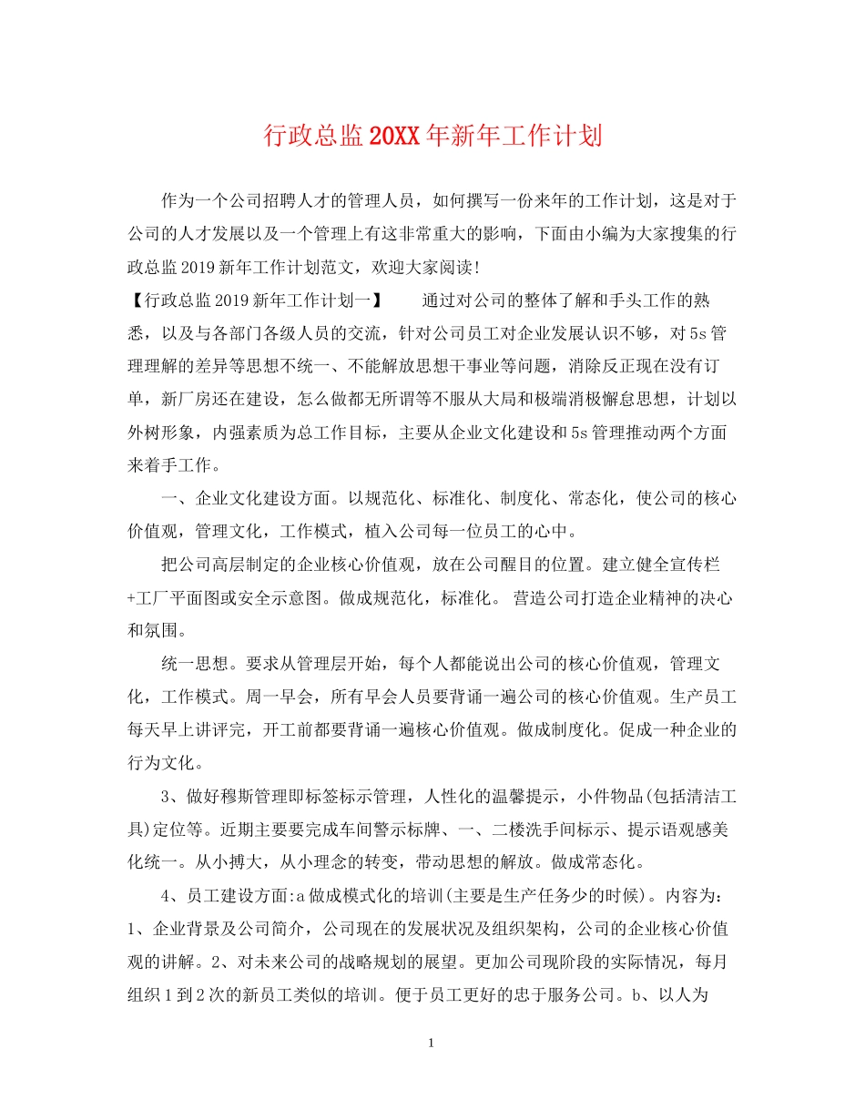 行政总监新年工作计划2_第1页