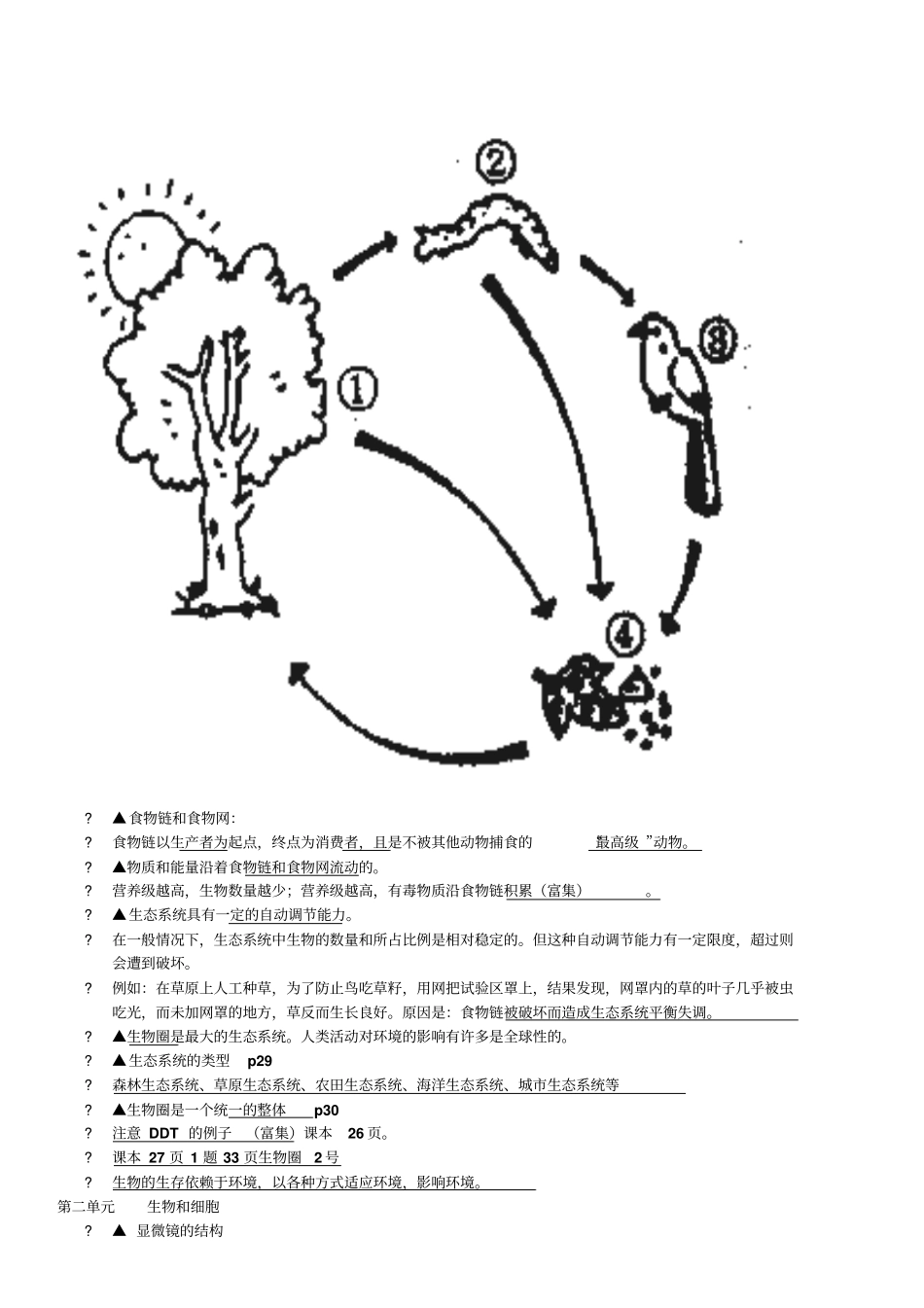 七年级上的生物复习资料汇总_第2页