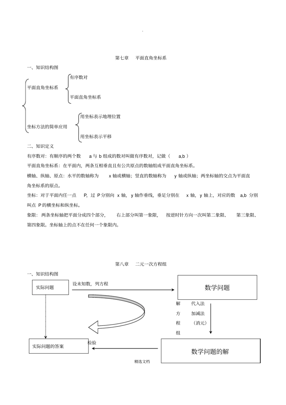 七年级下册数学知识点归纳_第3页