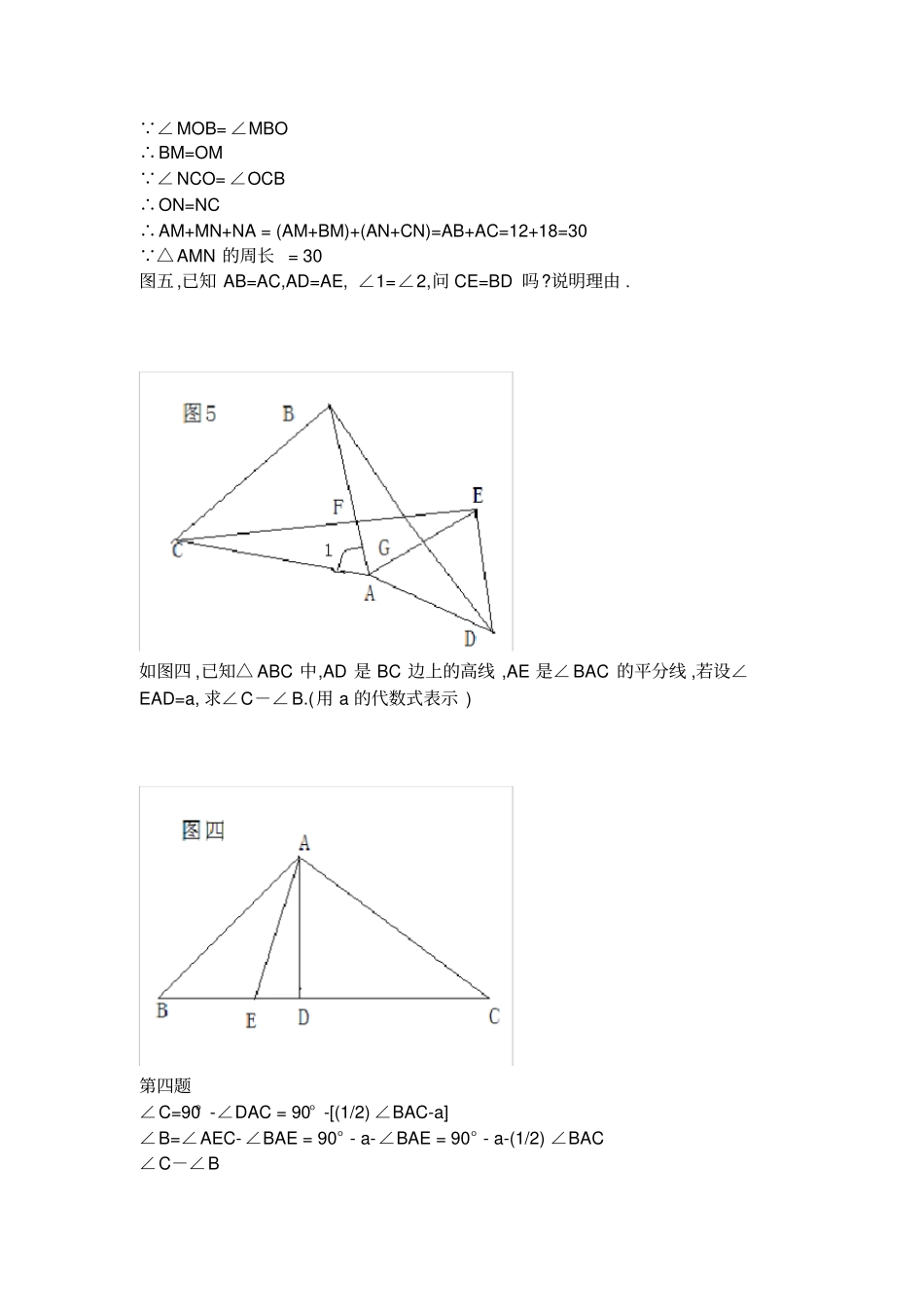 七年级下学期数学几何难题_第3页