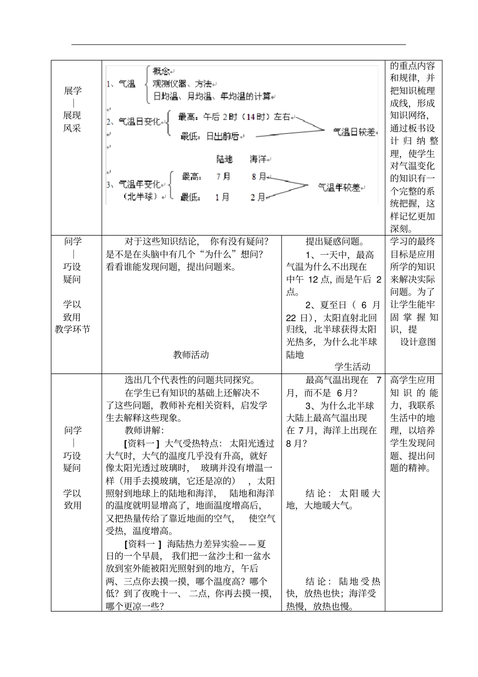 七年级地理上册2节气温的变化与差异教学案1新版商务星球版分析_第3页