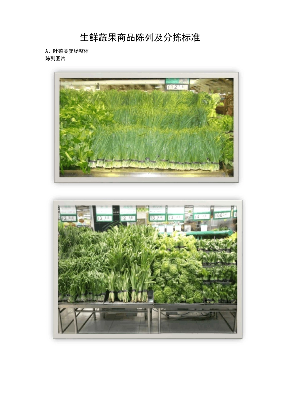 生鲜蔬果陈列规范标准_第1页