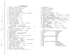 七年级地理下学期月考试题湘教版