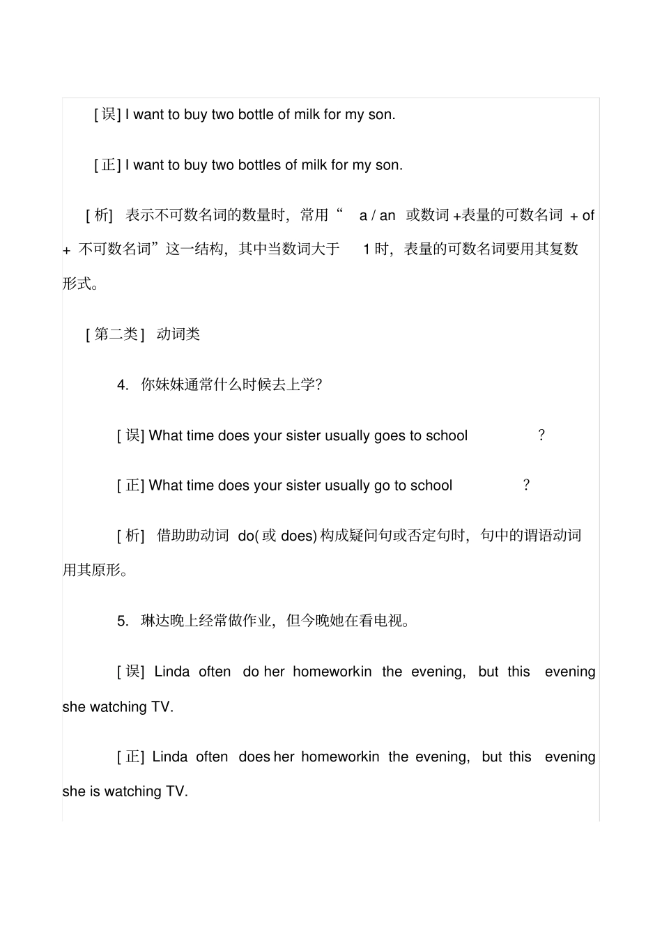 七年级外研版英语语法易错知识点归类_第2页