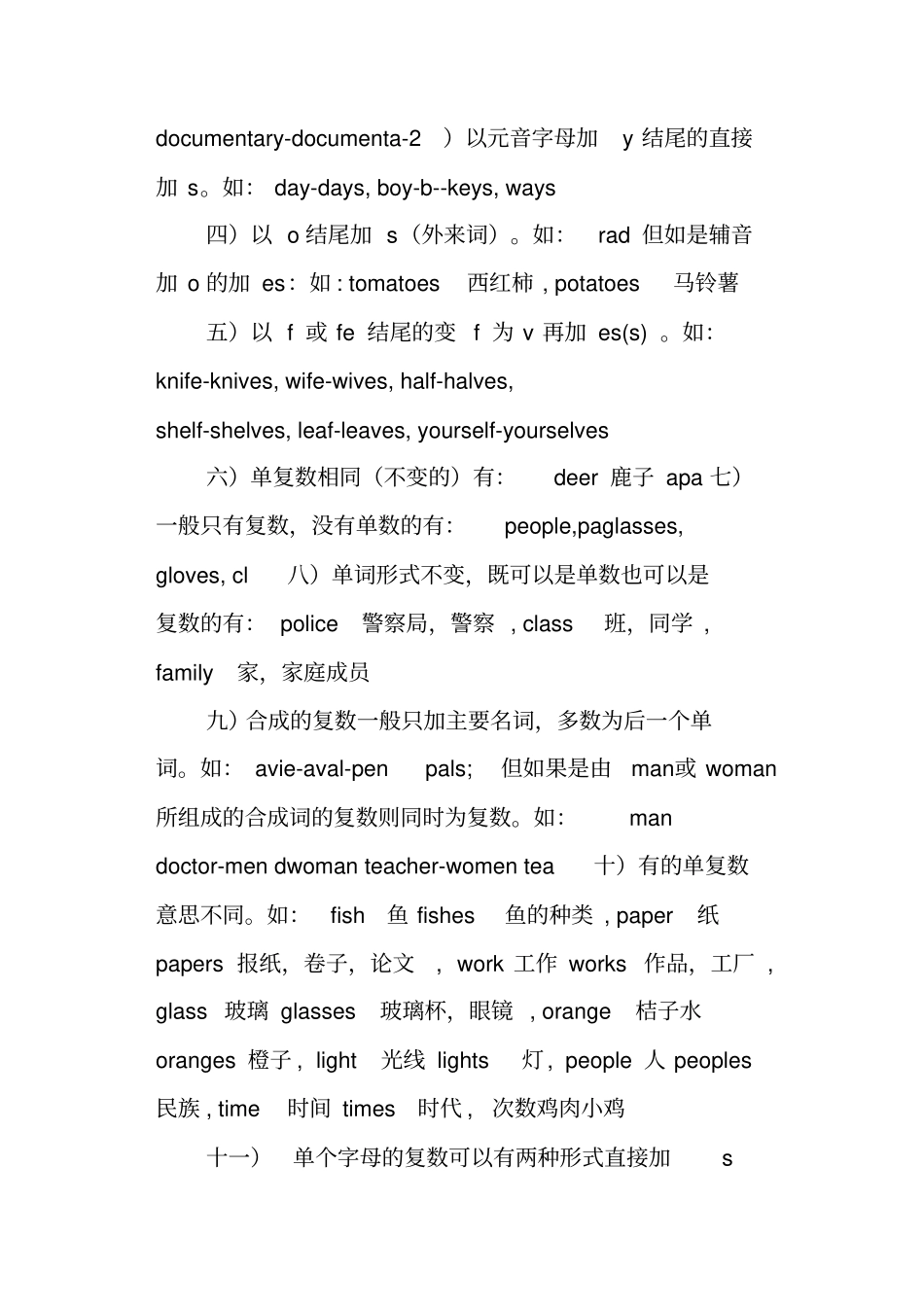 七年级英语上册语法学习知识点总结_第2页