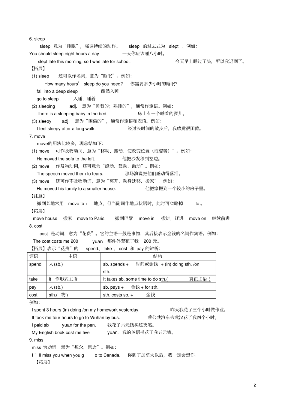 七年级英语下册Unit6OurLocalArea词句精讲精练新版仁爱版_第2页