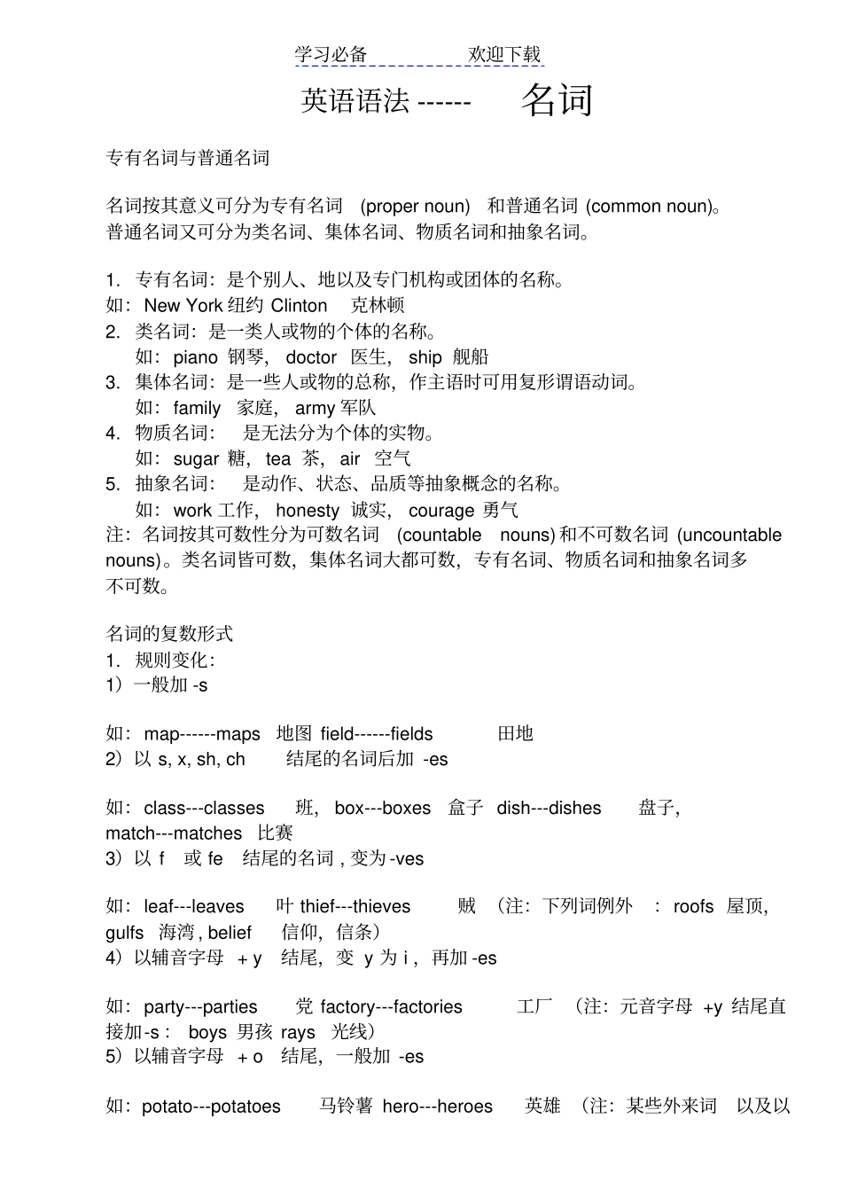 七年级英语语法------代词_第3页