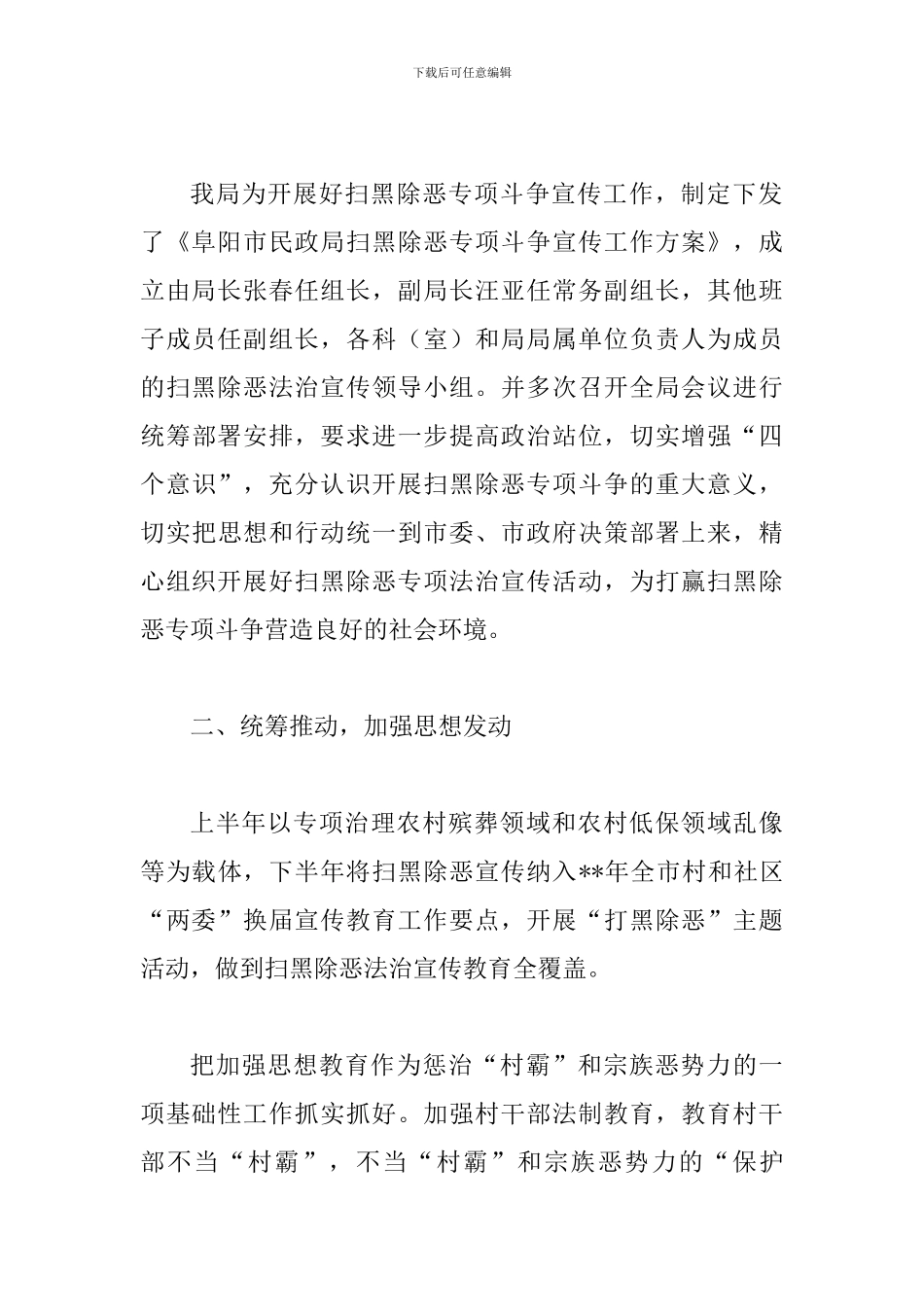 扫黑除恶年终工作总结与“扫黑除恶”专项斗争工作总结(四则)_第3页