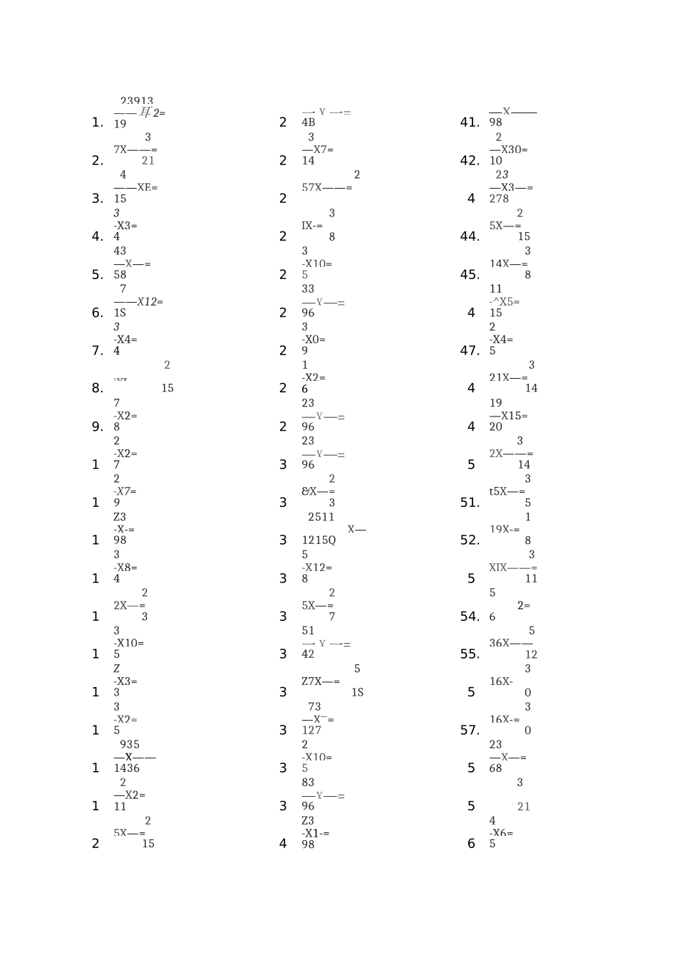 分数乘法口算题1000道_第1页