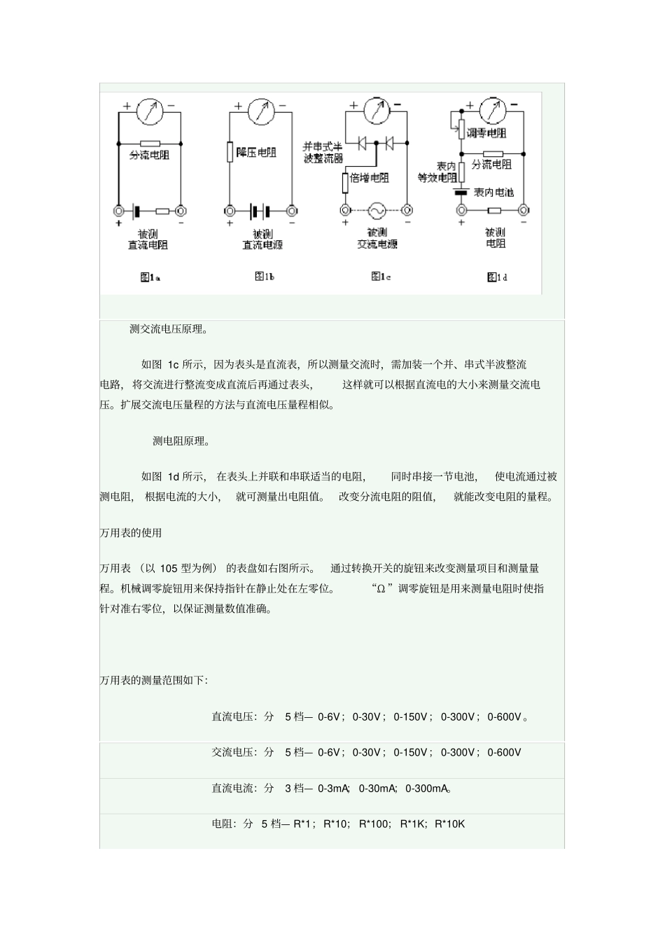 万用表使用与原理_第2页