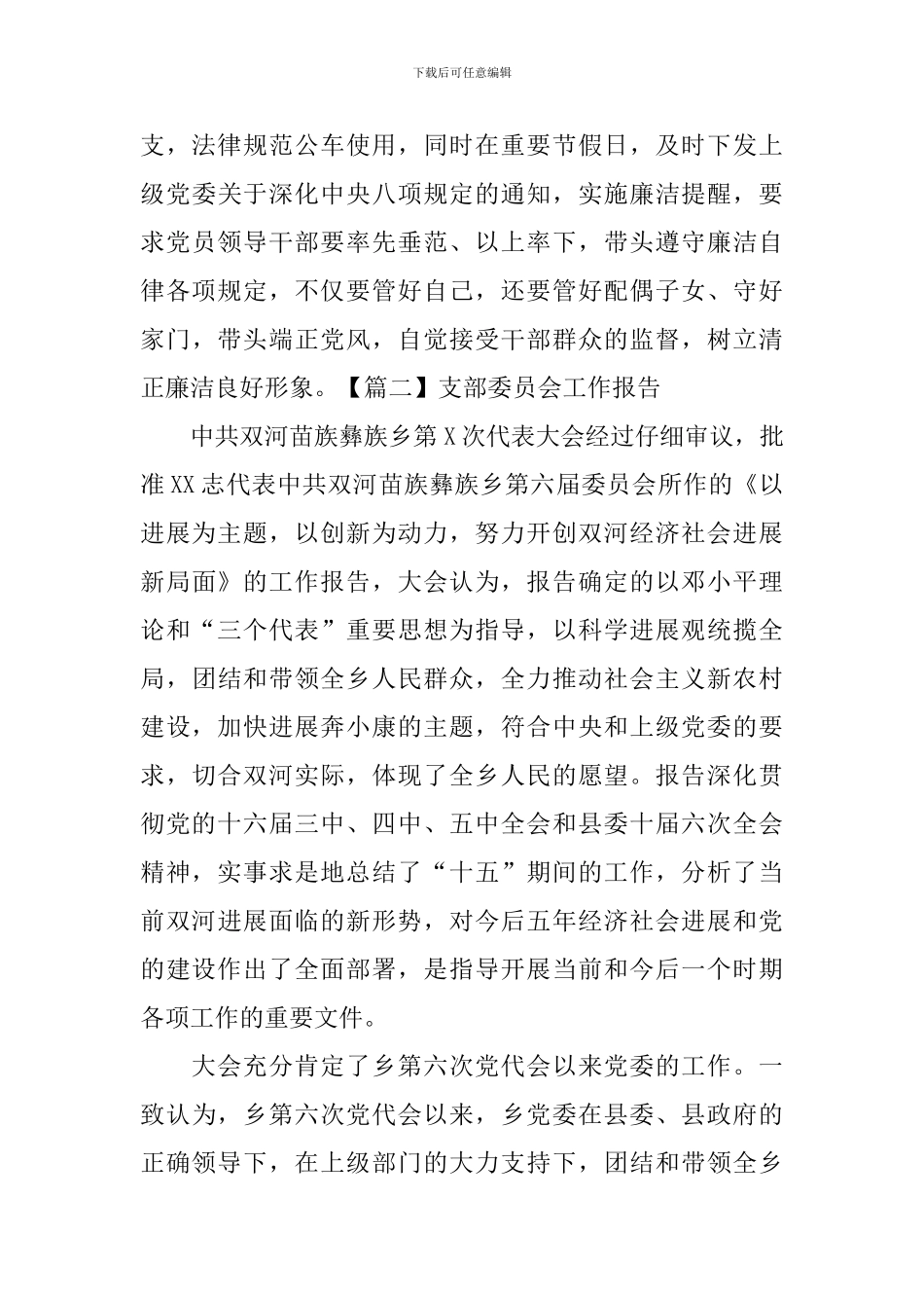 支部委员会工作报告_第3页