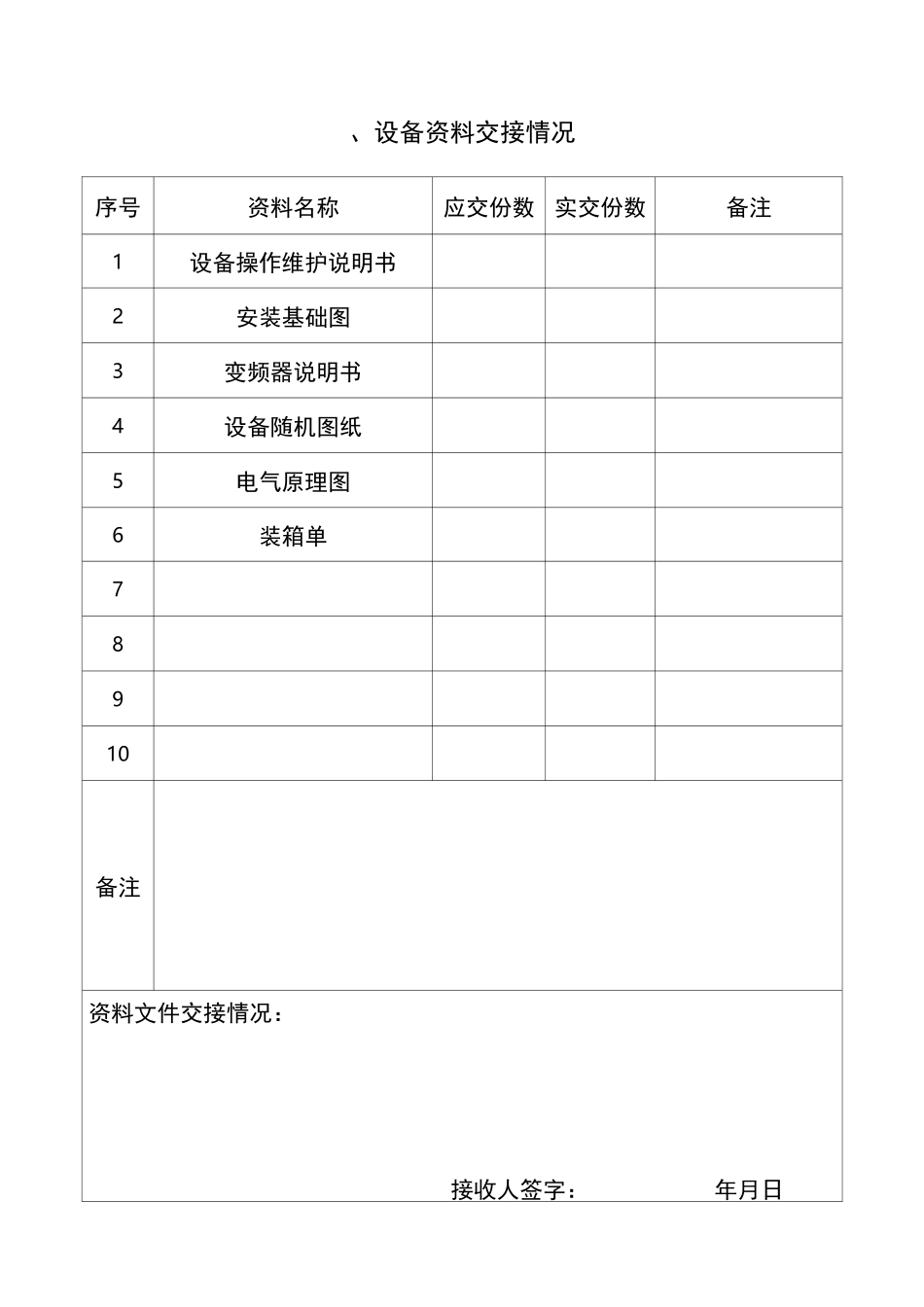 设备验收单模板._第3页