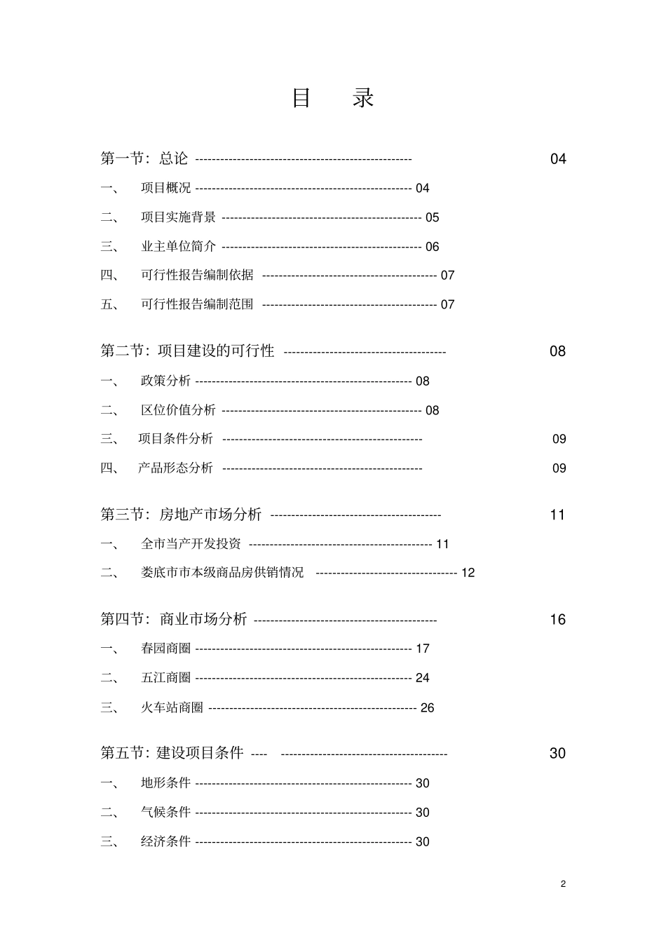 万豪城广场项目可行性研究报告_第2页