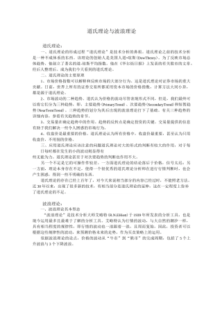 《道氏理论与波浪理论》