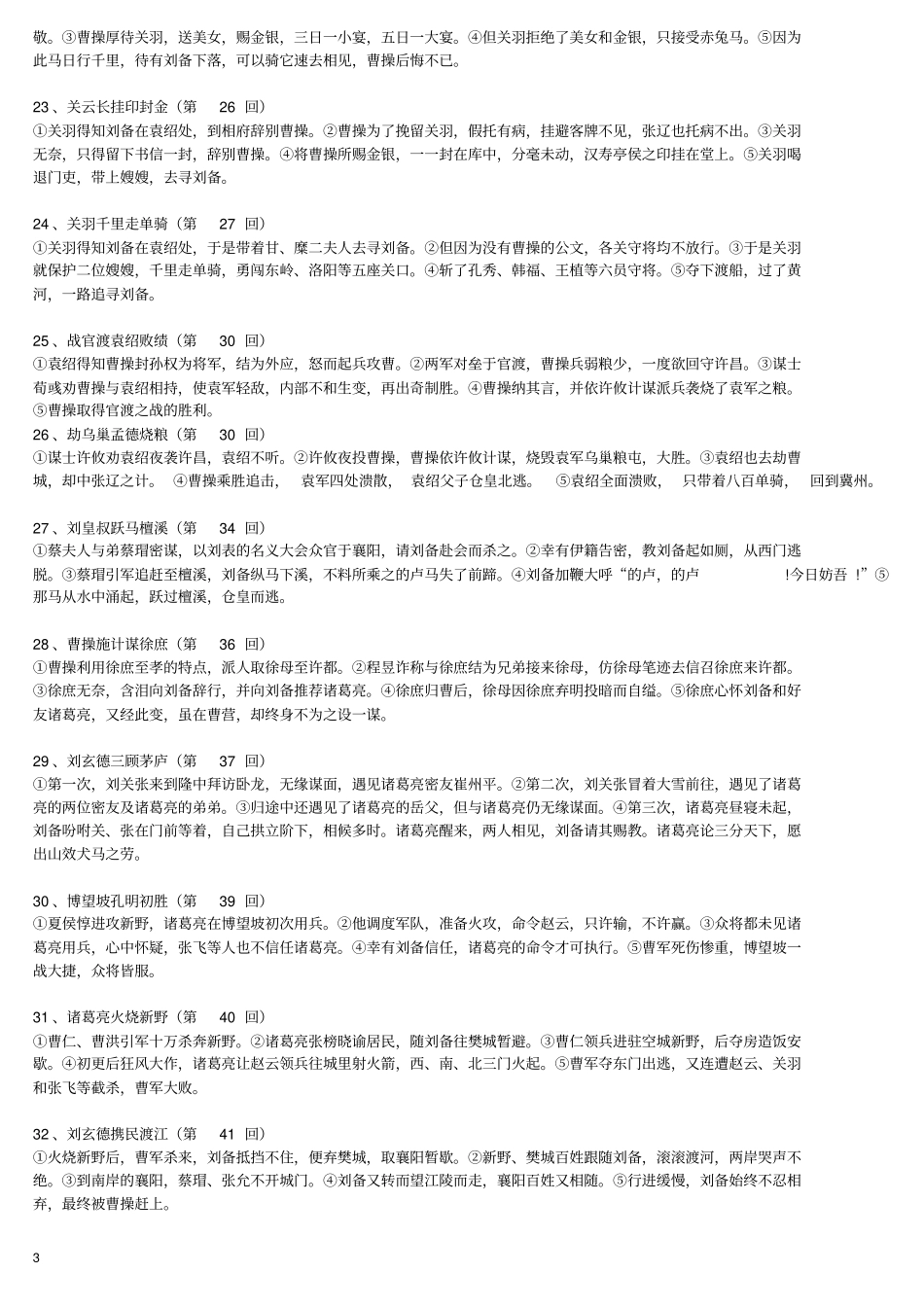 三国演义100个经典情节_第3页