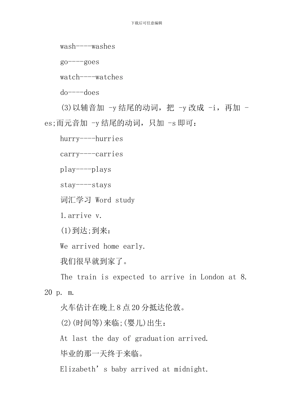 新概念英语第一册Lesson55-60语法及单词解析_第2页