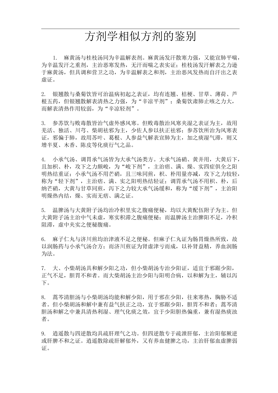 方剂学相似方剂的鉴别_第1页