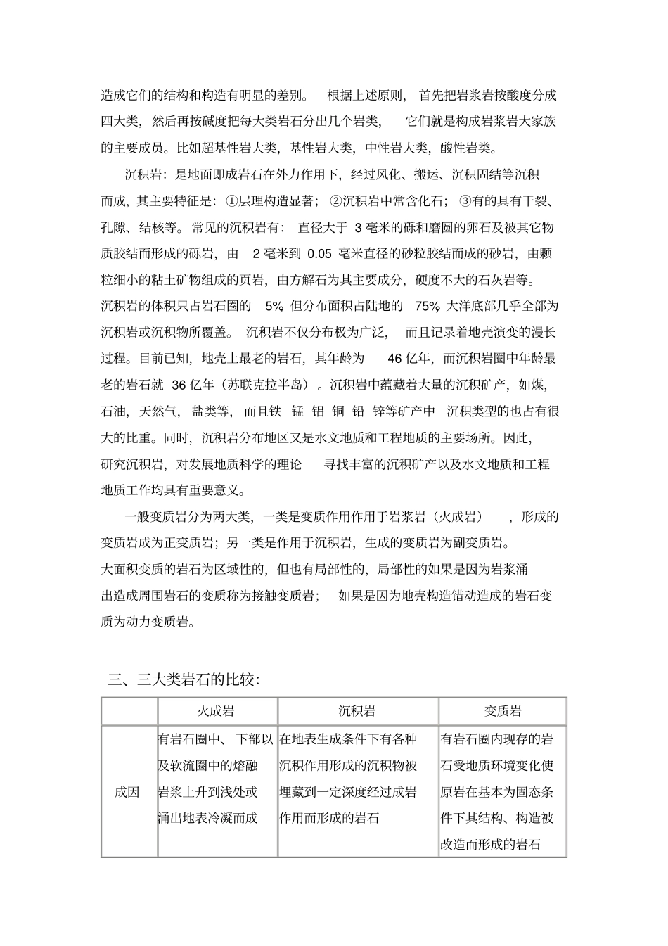三大类岩石的区别_第2页