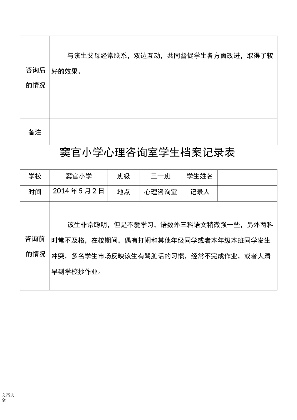 问题学生追踪记录簿表_第3页