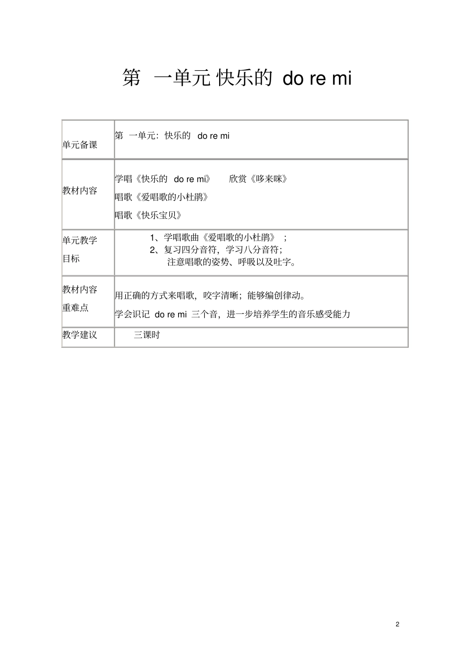 三年级上册音乐备课汇总_第2页