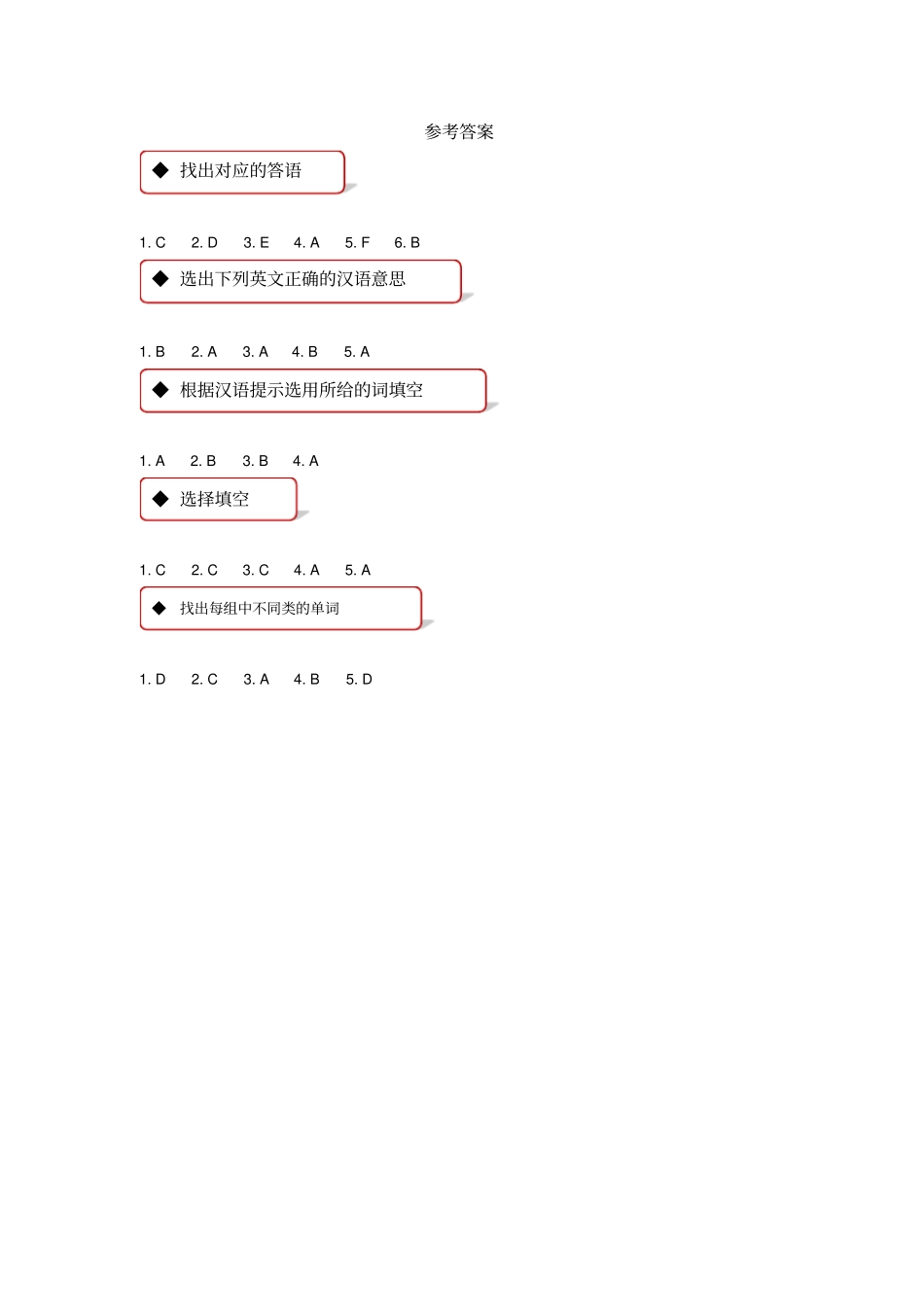 三年级下册英语练习-Lesson1Icanhelpyou科普版含答案_第3页