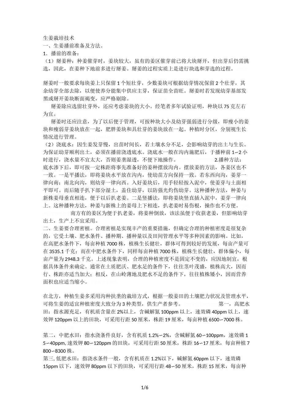 生姜栽培技术_第1页