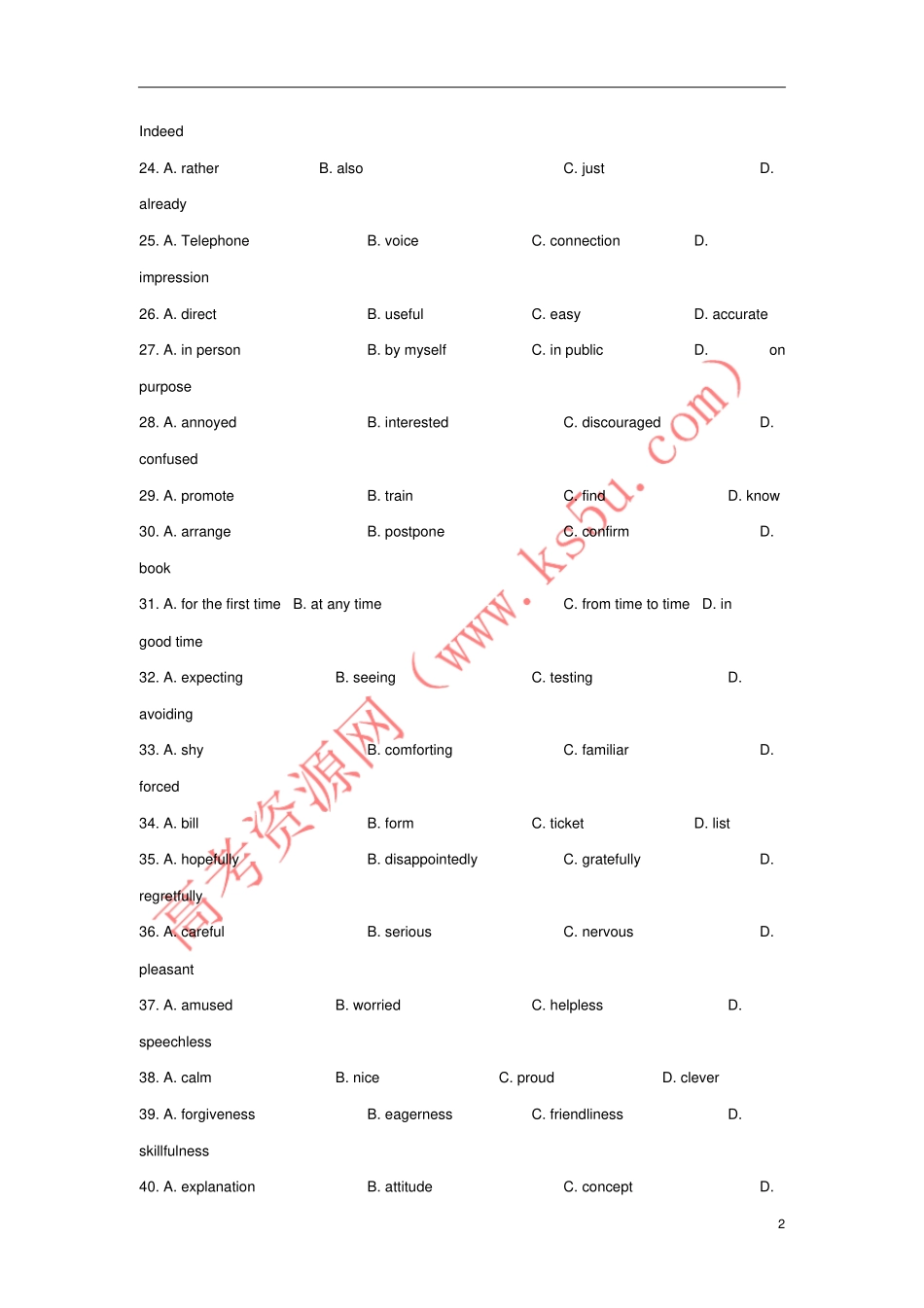 三年高考2012016高考英语试题分项版解析专题19完形填空之夹叙夹议含解析_第2页