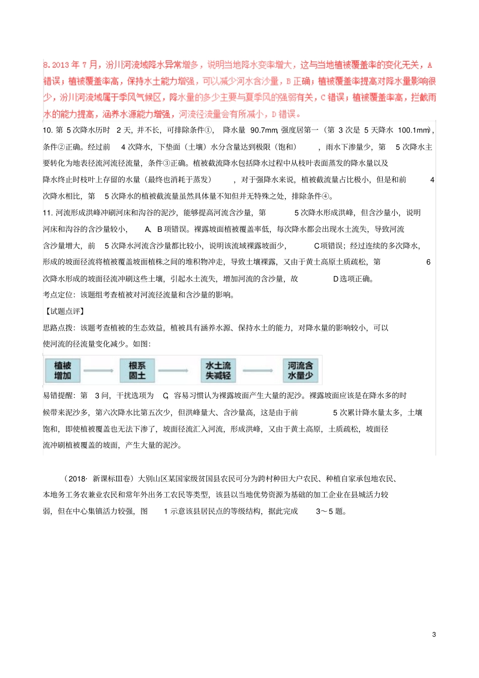 三年高考2012018高考地理试题分项版解析专题11区域可持续发展和地理信息技术含解析_第3页