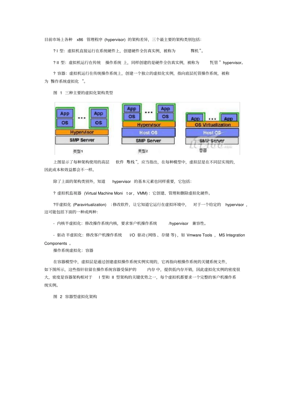 三种主要的虚拟化架构类型_第1页