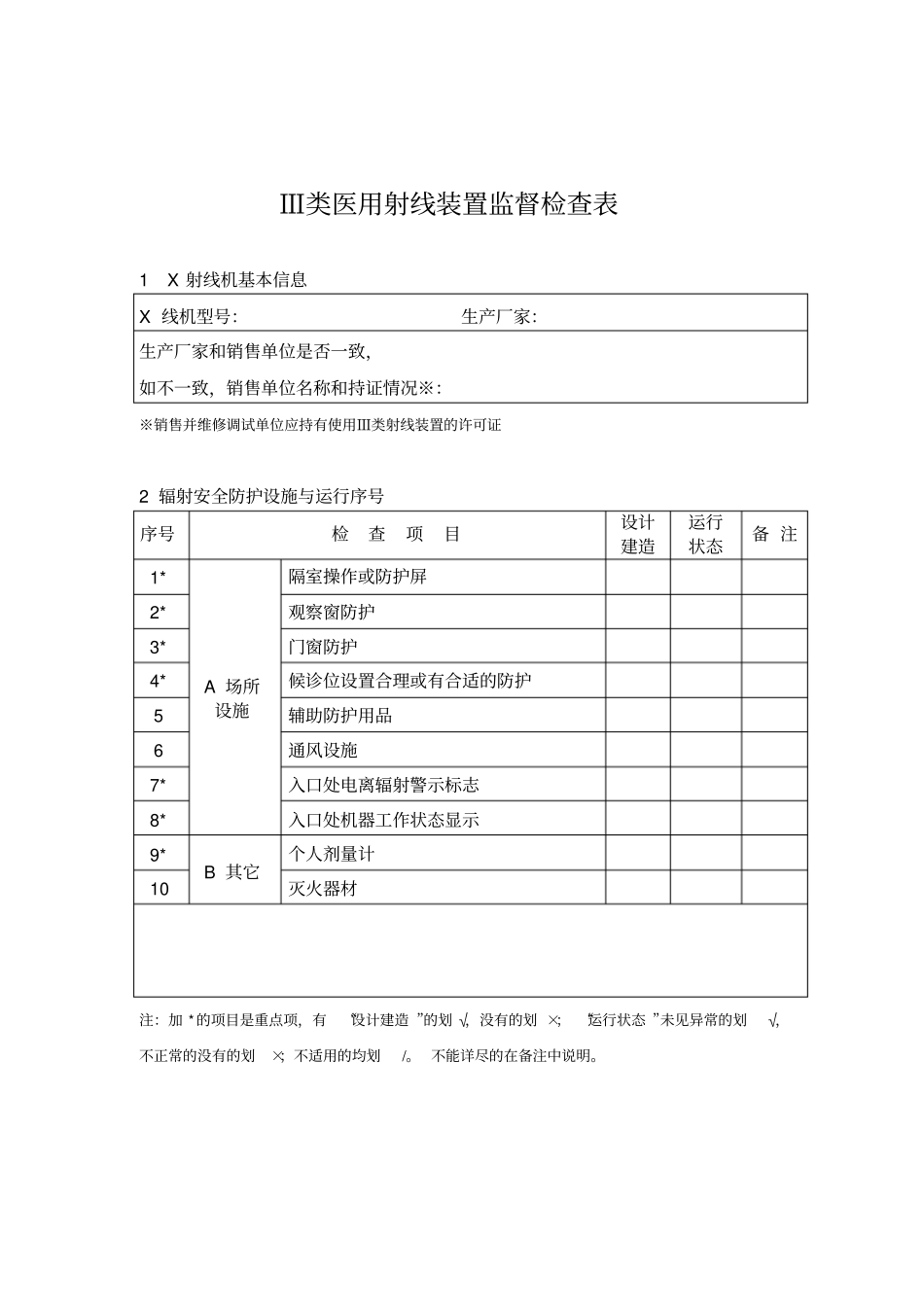 三类医用射线装置监督检查技术程序_第2页