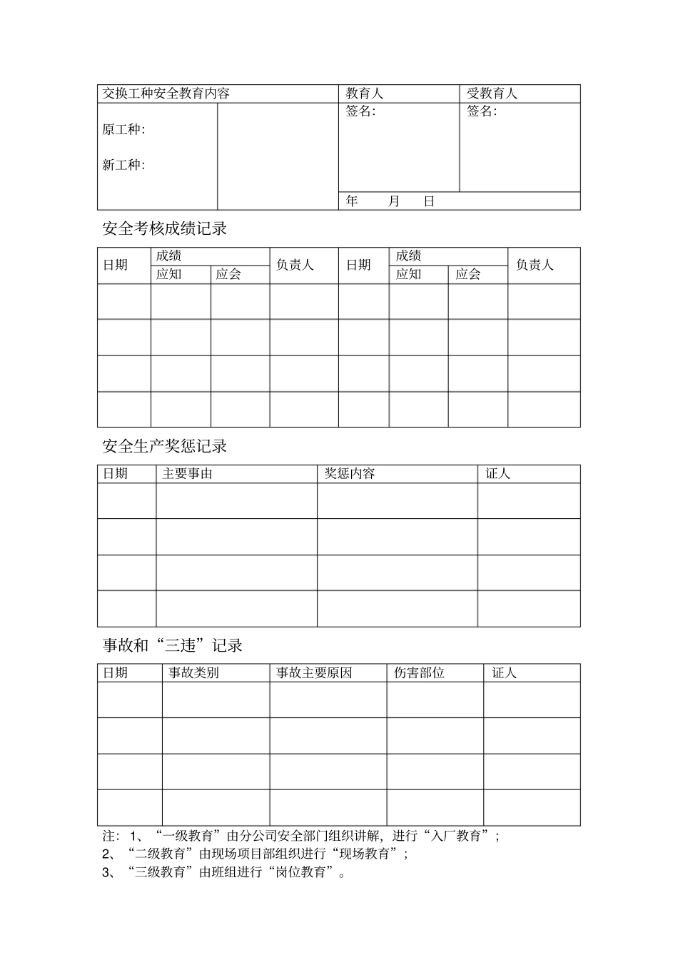 三级安全教育范本格式_第2页