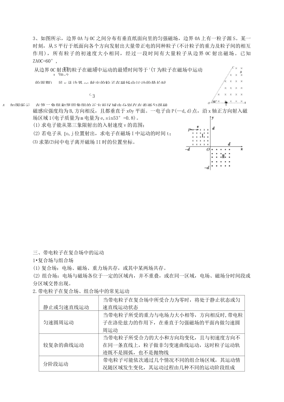 带电粒子在匀强磁场中的运动专题_第3页