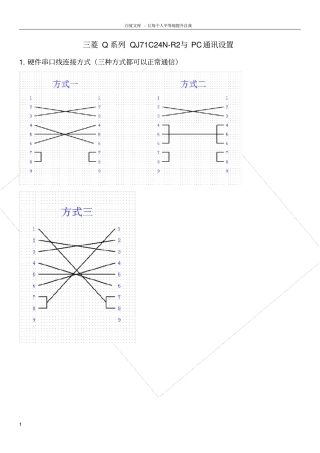 三菱Q系列QJ71C24NR2连PC通讯设置