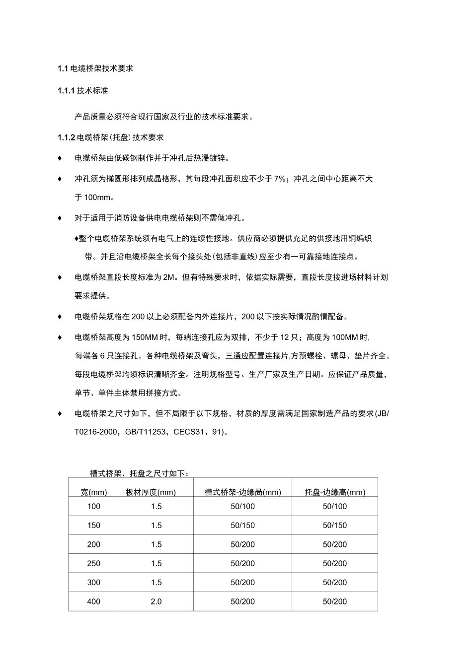 桥架技术要求_第1页