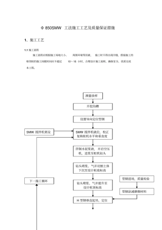 三轴搅拌桩施工工艺与质量保证措施