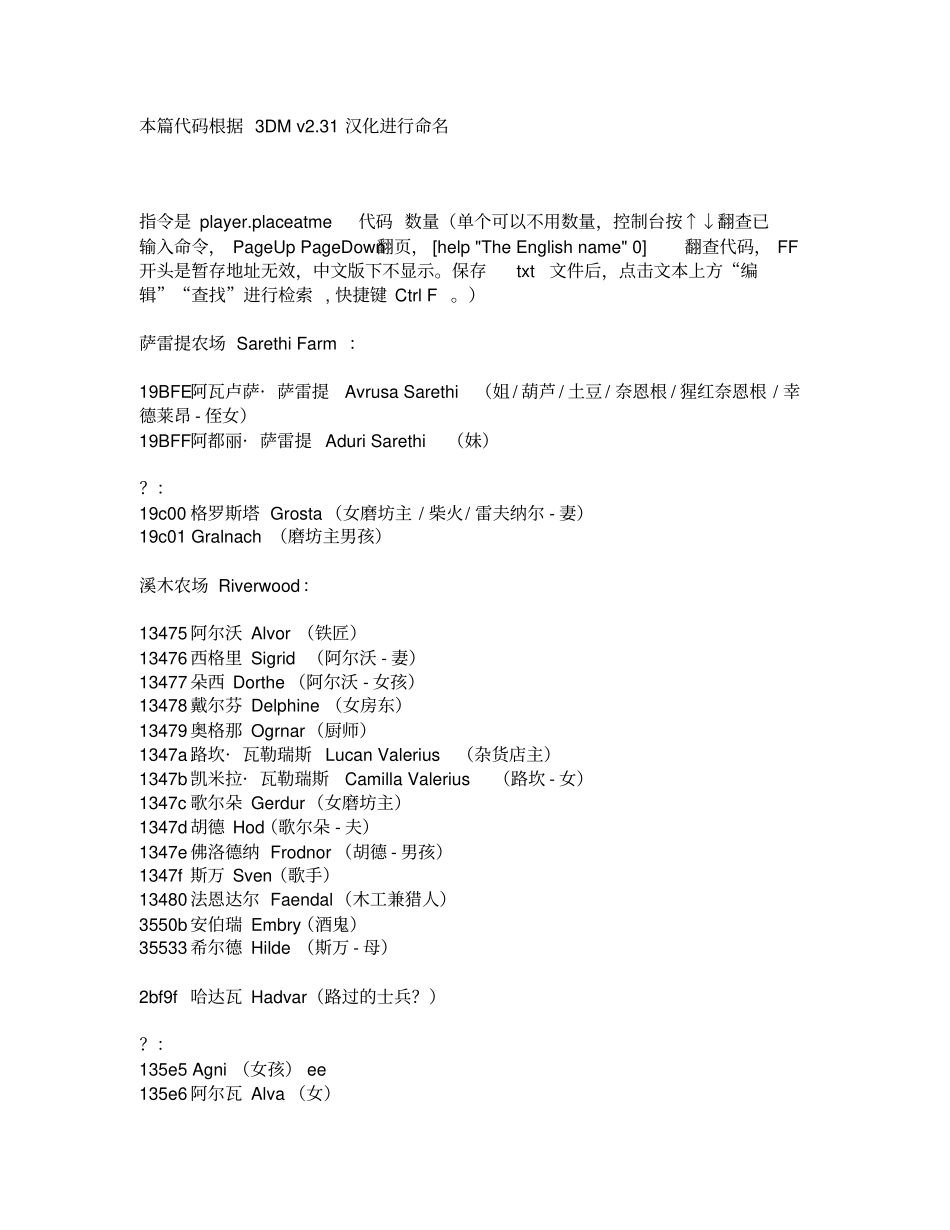 上古卷轴全控制台NPC代码_第1页