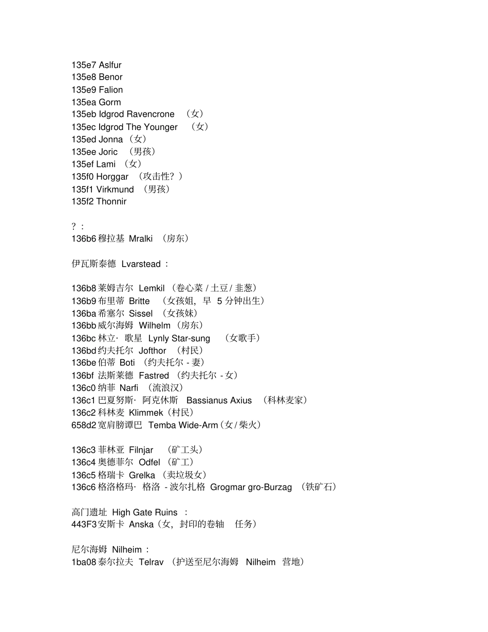 上古卷轴全控制台NPC代码_第2页