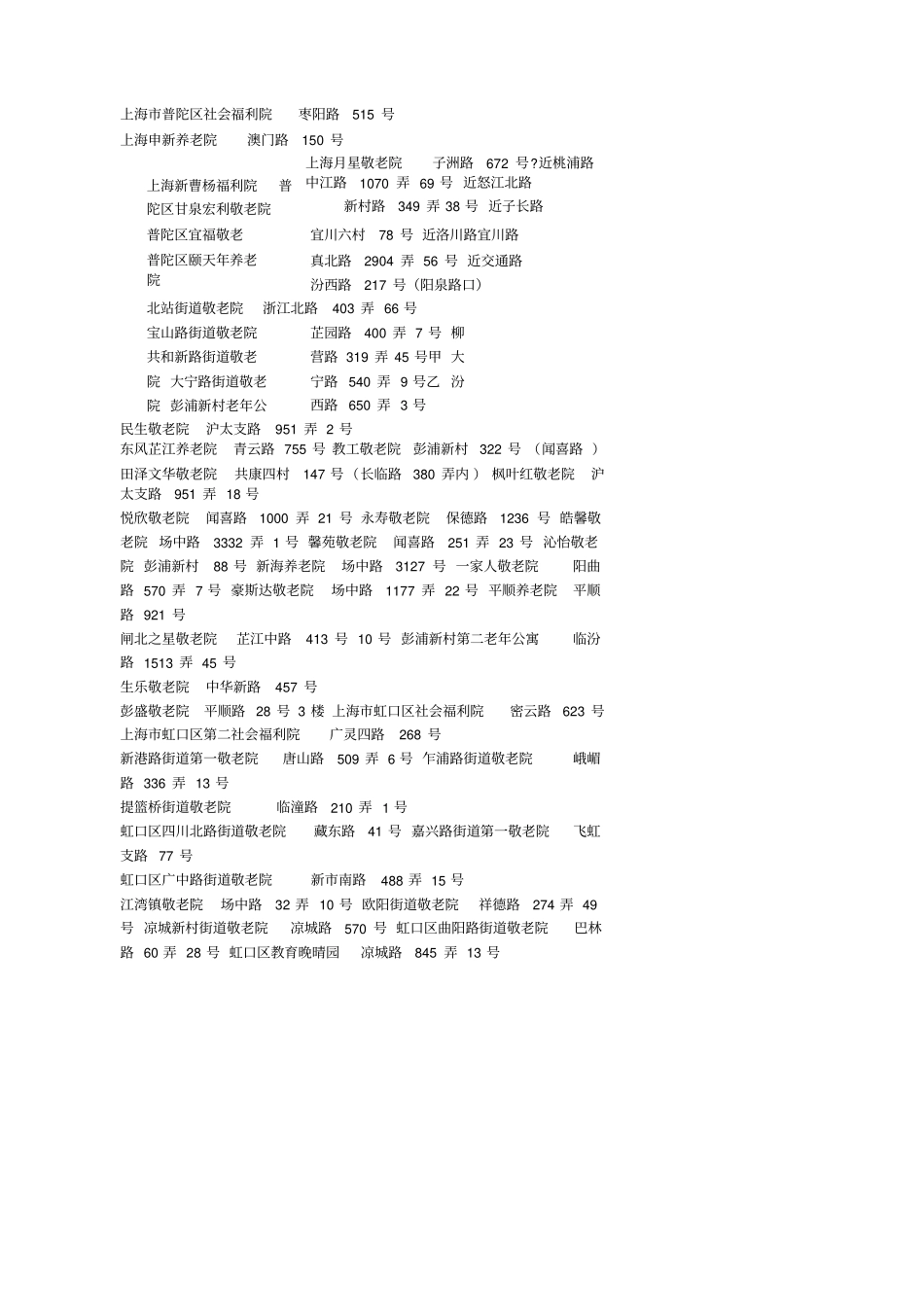 上海养老院一览表_第3页