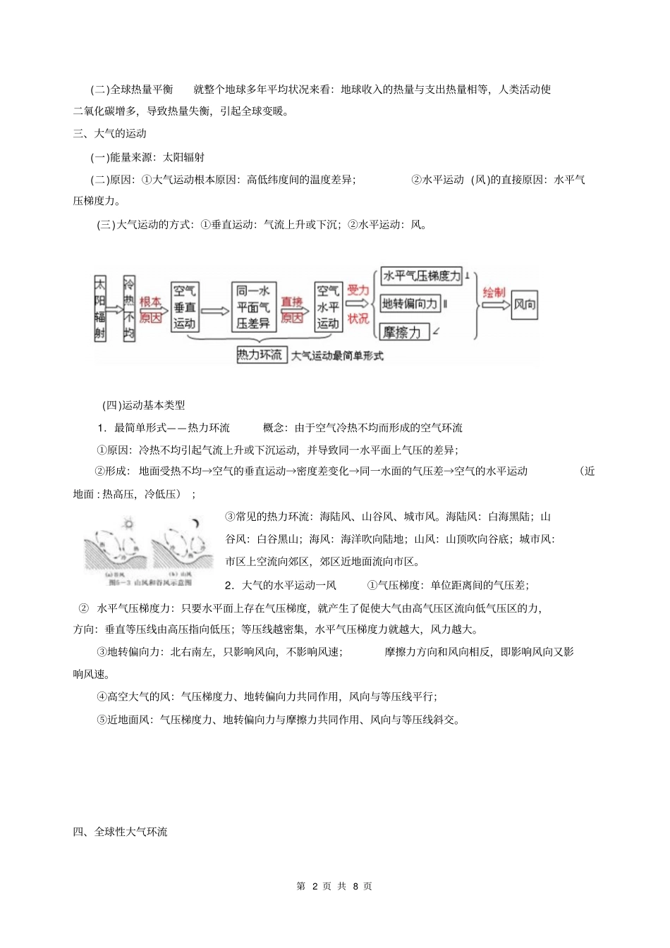 上海地理高二等级考第8讲大气与天气、气候归纳剖析_第2页