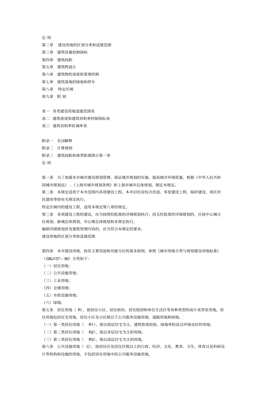 上海城规划管理技术规定_第1页