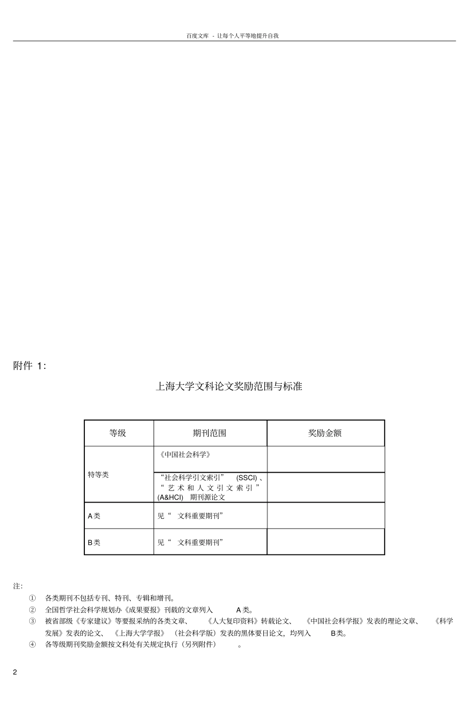上海大学文科论文奖励方案试行-_第2页