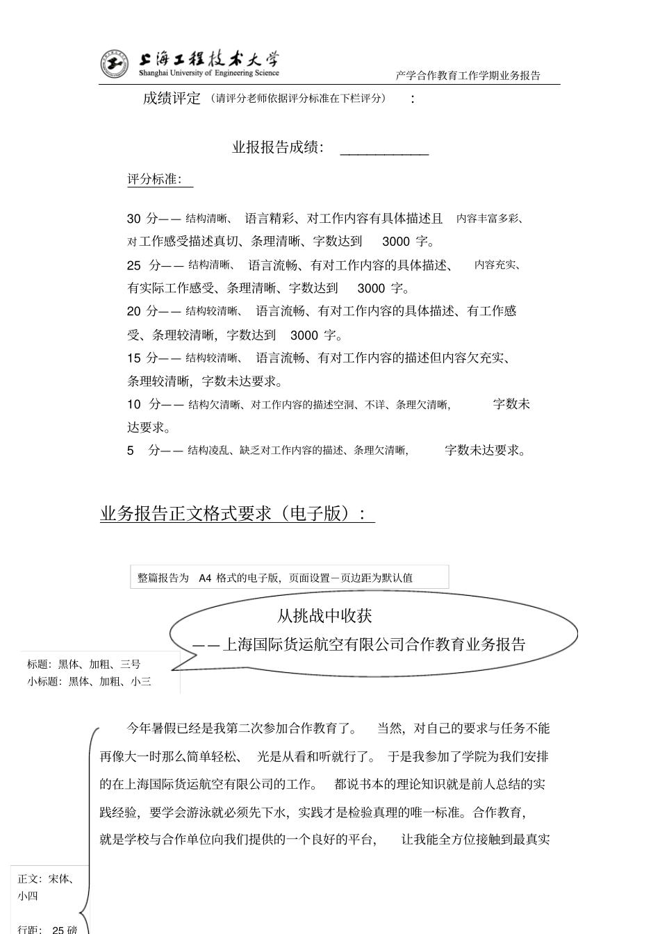 上海工程技术大学产学合作报告格式_第2页