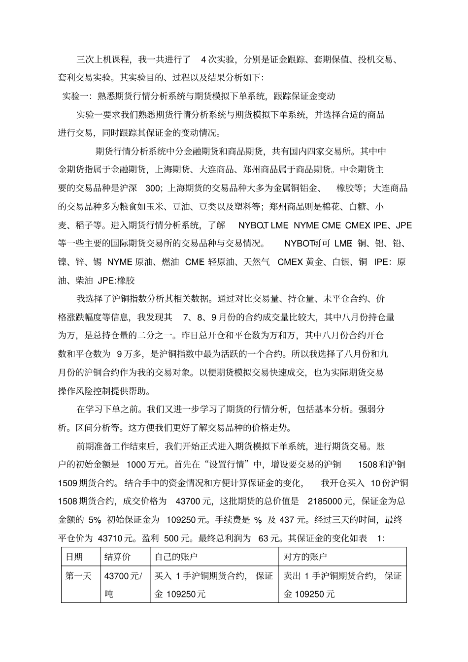 上海工程技术大学期货与期权试验报告新编_第2页