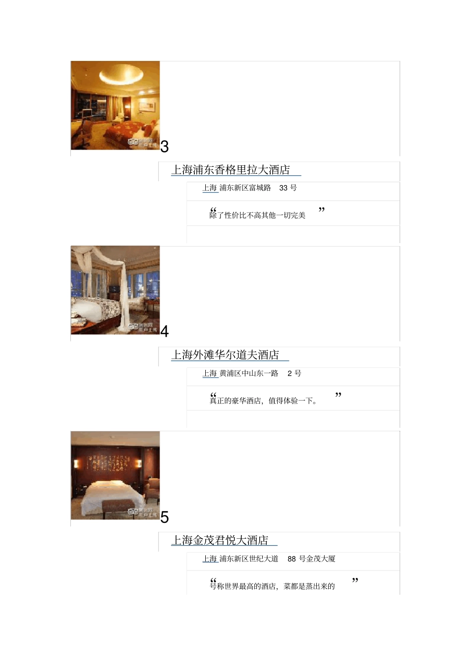 上海排名前二十五位的酒店_第2页