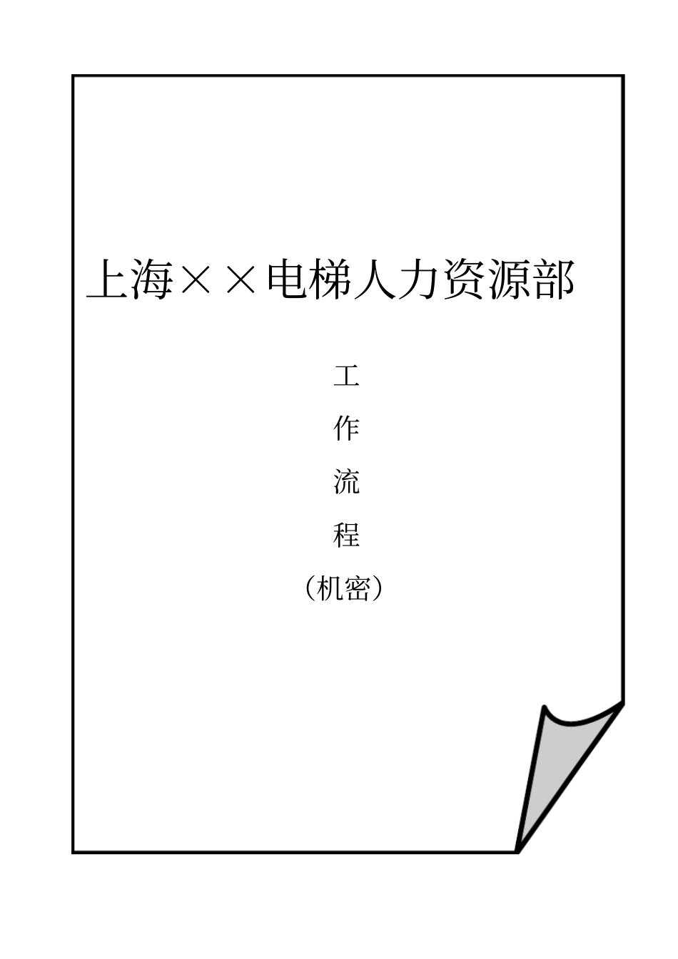 上海某公司人力资源部全套工作流程75_第1页