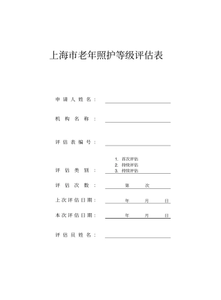 上海照护评价表+2